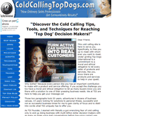 Tablet Screenshot of cold-calling-top-dogs.com